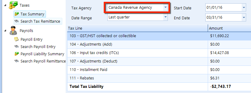 receiver general canada revenue agency